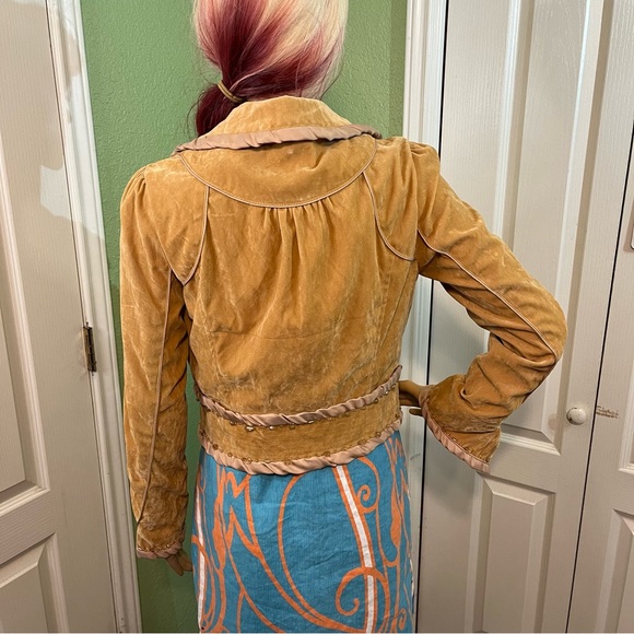 Orange USA women’s Cropped jacket - Picture 2 of 7